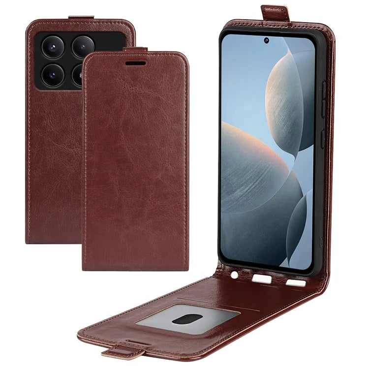 For Xiaomi Redmi K70E 5G / Poco X6 Pro 5G Case Vertical Flip Card Slot Protection Shell