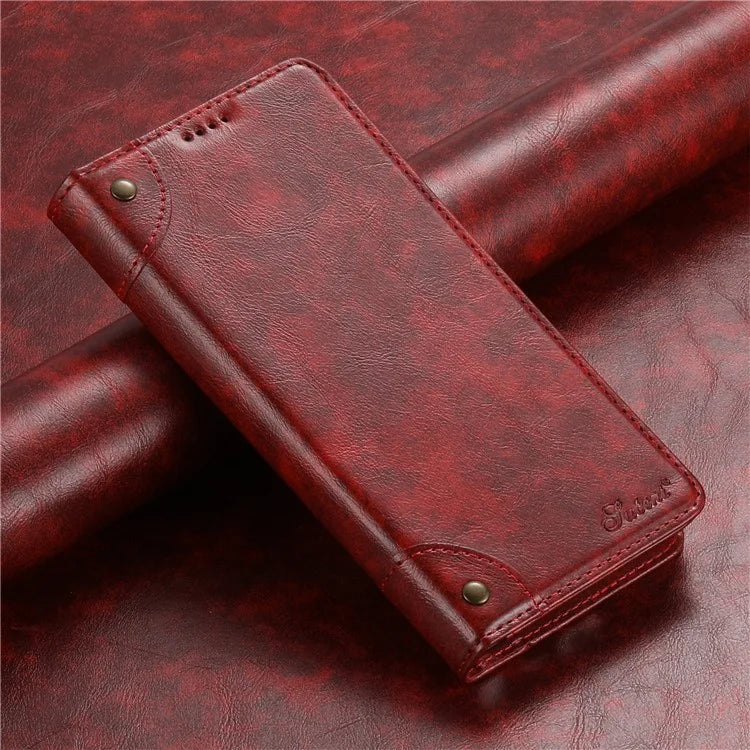 SUTENI Phone Case for Samsung Galaxy A34 5G Cover PU Leather+TPU Drop-proof Shell