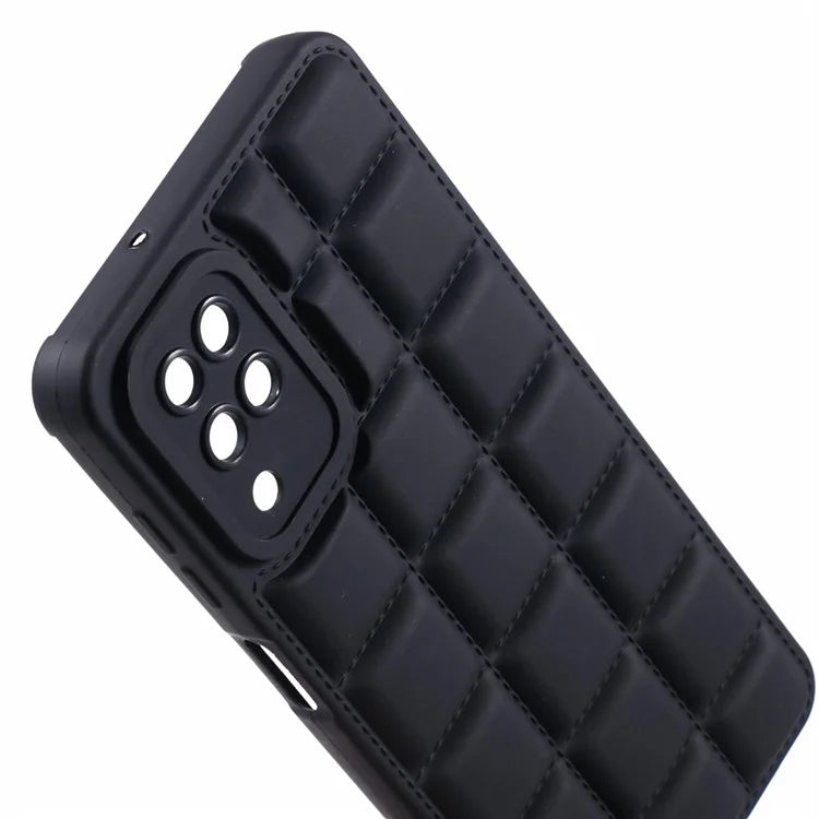 For Samsung Galaxy A12 / M12 / F12 Phone Case Down Jacket TPU Back Cover