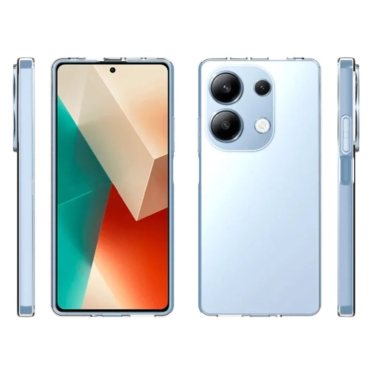 10Pcs / Pack For Xiaomi Redmi Note 13 Pro 4G / Poco M6 Pro 4G Clear Case Watermark-Free TPU Cover
