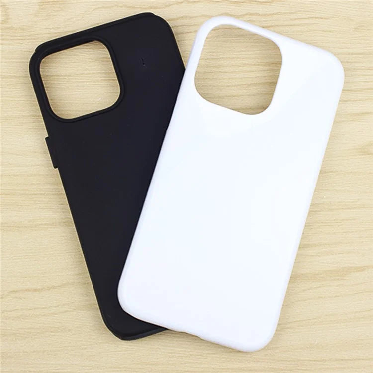 20Pcs / Pack For iPhone 15 TPU+PC Case 3D Sublimation Blank Glossy Phone Cover