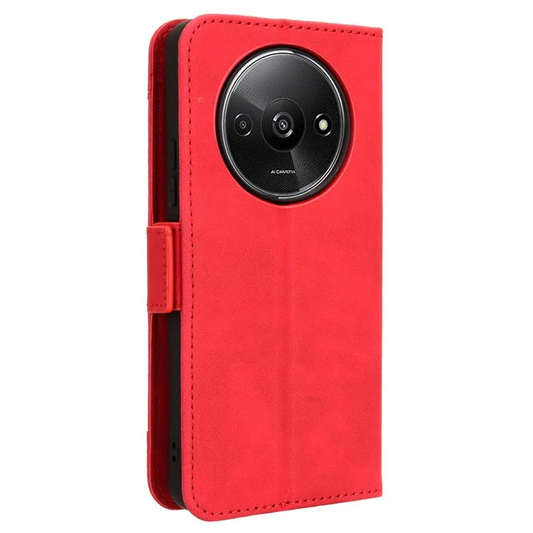 For Xiaomi Redmi A3 / Poco C61 4G Case with Multiple Card Holder Stand PU Leather Phone Cover