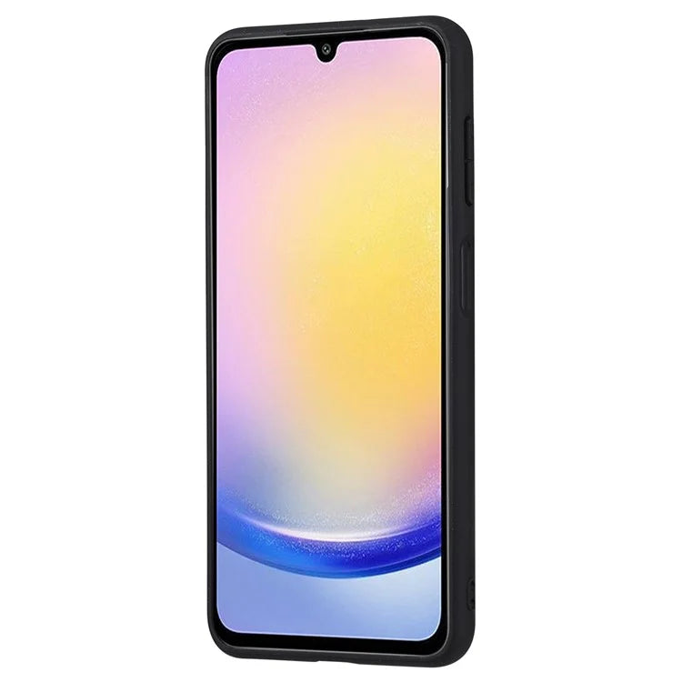 For Samsung Galaxy A25 5G (Global) (161.0 x 76.5 x 8.3mm) Case Card Holder Leather+TPU Phone Cover