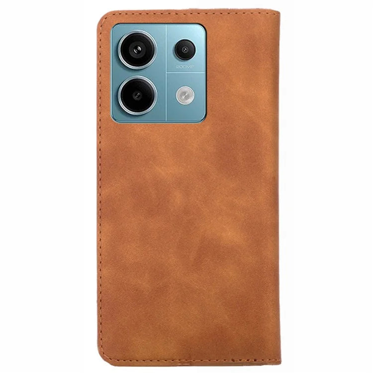 For Xiaomi Redmi Note 13 Pro 5G / Poco X6 5G Case PU Leather Card Holder Skin-touch Phone Cover