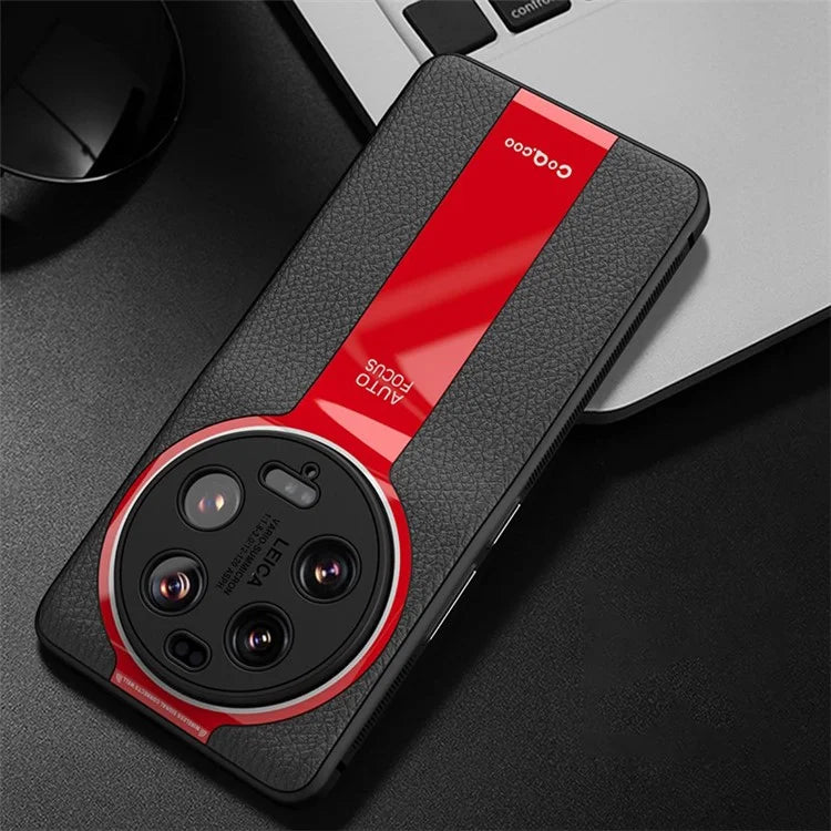 Q.COO For Xiaomi 13 Ultra Mobile Phone Cover TPU+Acrylic+PU Leather Cell Phone Case