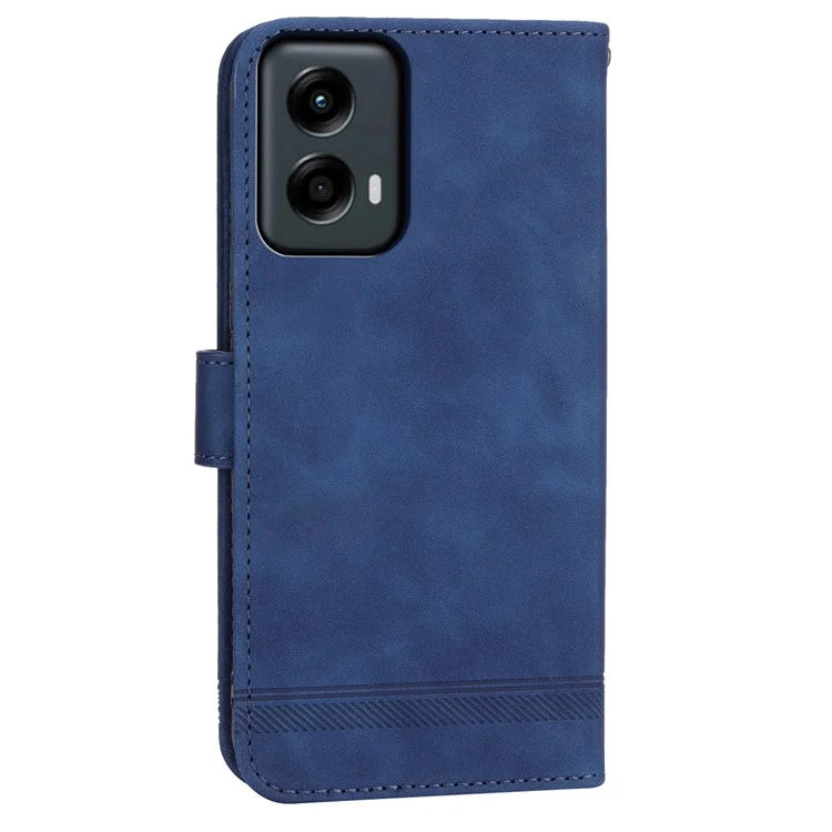 DIERFENG DF-03 For Motorola Moto G Stylus 5G (2024) Cases Imprinted Wallet Stand Leather Mobile Cover