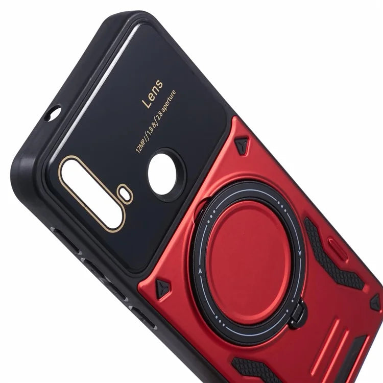 For Motorola Moto E20 Case Compatible with MagSafe PC+TPU Kickstand Phone Cases