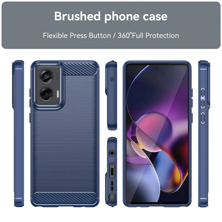 For Motorola Moto G Stylus 5G (2024) Case Carbon Fiber Texture Brushed TPU Cover