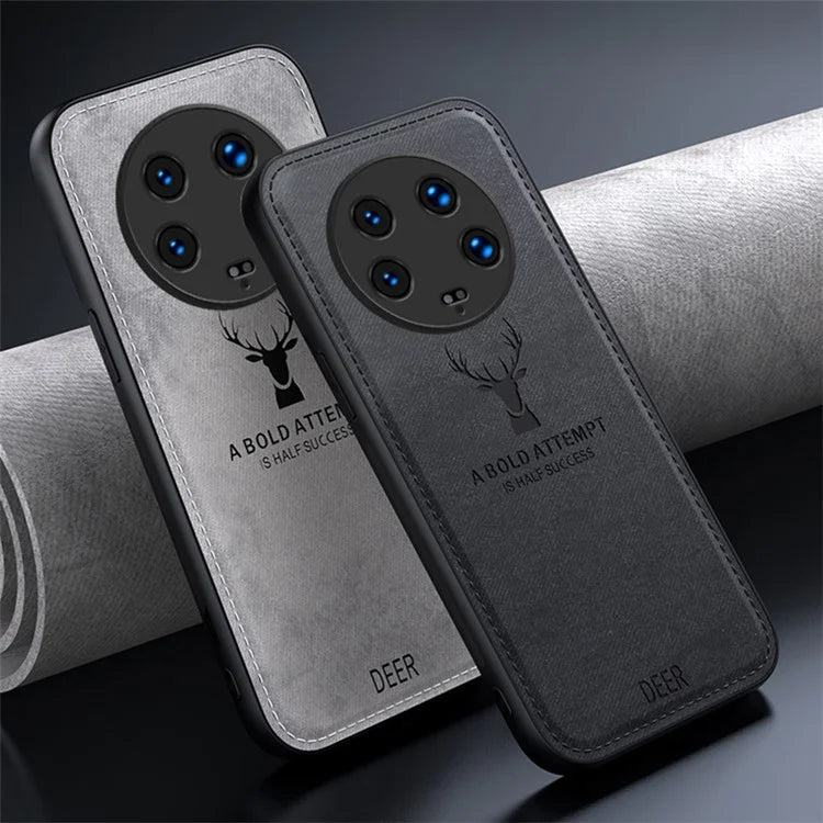 For Xiaomi 14 Ultra Case Deer Pattern PU Leather+PC+TPU Slim Phone Cover