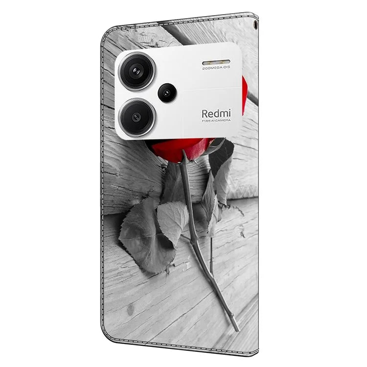 For Xiaomi Redmi Note 13 Pro+ 5G Leather Case 3D Creative Pattern Design Flip Stand Phone Cover
