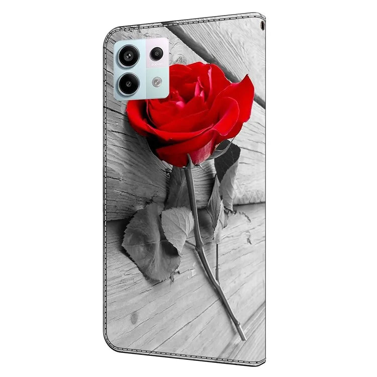 For Xiaomi Redmi Note 13 Pro 5G / Poco X6 5G Case 3D Pattern Flip Wallet PU Leather Phone Cover