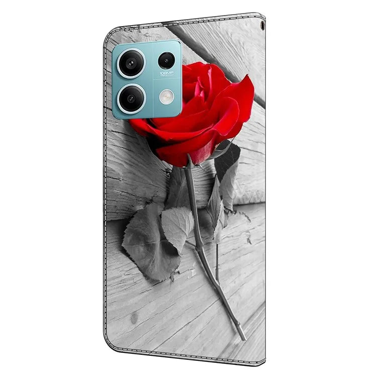 For Xiaomi Redmi Note 13 5G Wallet Case 3D Pattern PU Leather Folio Protective Cover