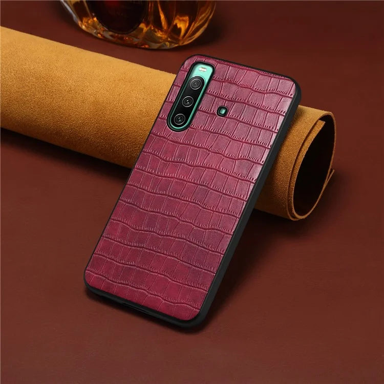 For Sony Xperia 10 IV 5G Case Alligator Texture PU Leather Coated PC+TPU Phone Cover