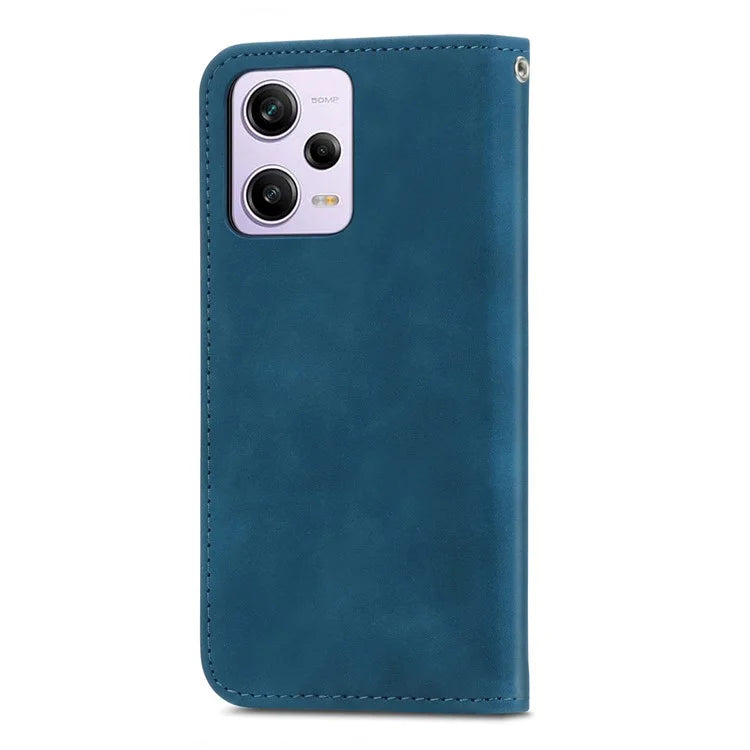 For Xiaomi Poco X5 Pro 5G / Redmi Note 12 Pro Speed 5G / Redmi Note 12 Pro 5 Case Card Slots Skin-touch Phone Stand Leather Cover