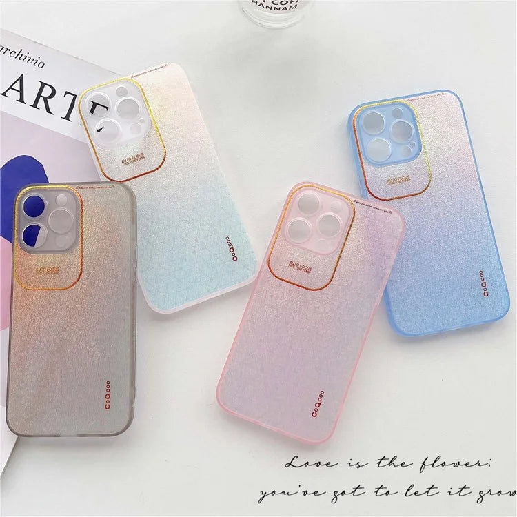 Q.COO Aurora Series for iPhone 13 Pro Case TPU+PET Mobile Phone Back Cover
