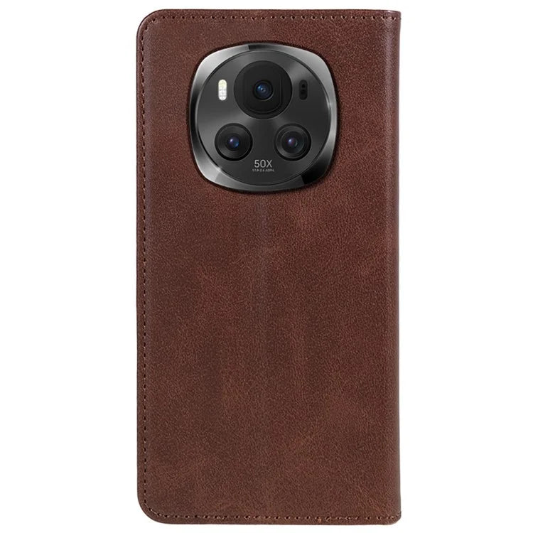 For Honor Magic6 5G Case Calf Texture PU Leather Wallet Flip Phone Cover
