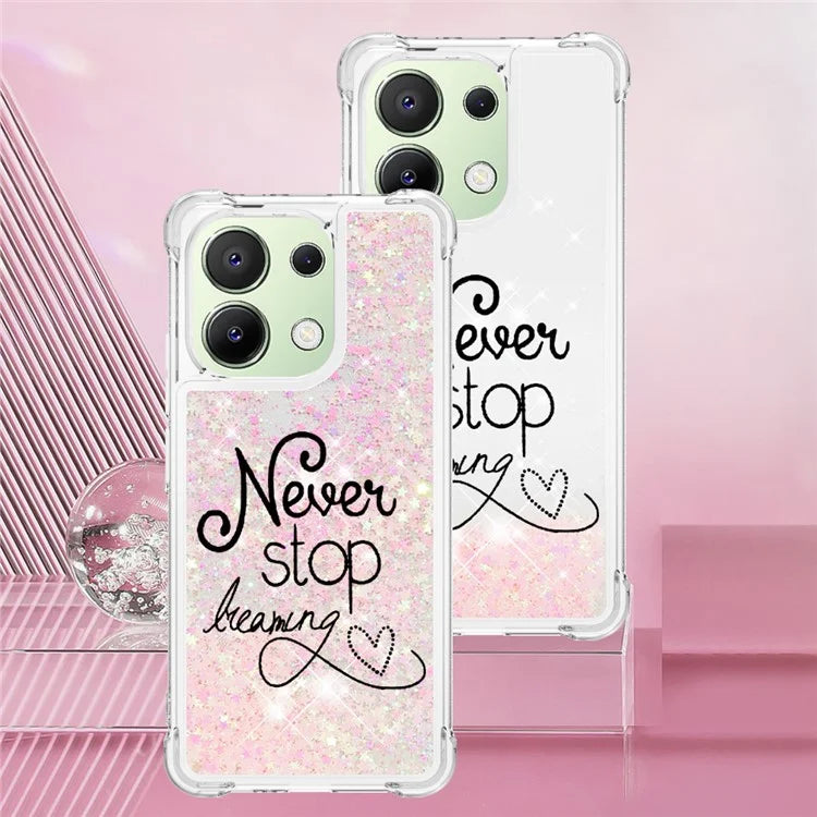 YB Quicksand Series-2 TPU Phone Case for Xiaomi Redmi Note 13 4G Quicksand Slim-Fit Phone Cover