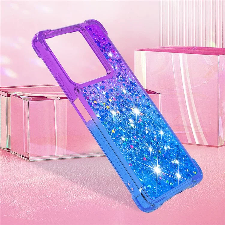 YB Quicksand Series-3 For Xiaomi Redmi Note 13 5G (Global) Phone Case Gradient Color Glitter Cell Phone Cover