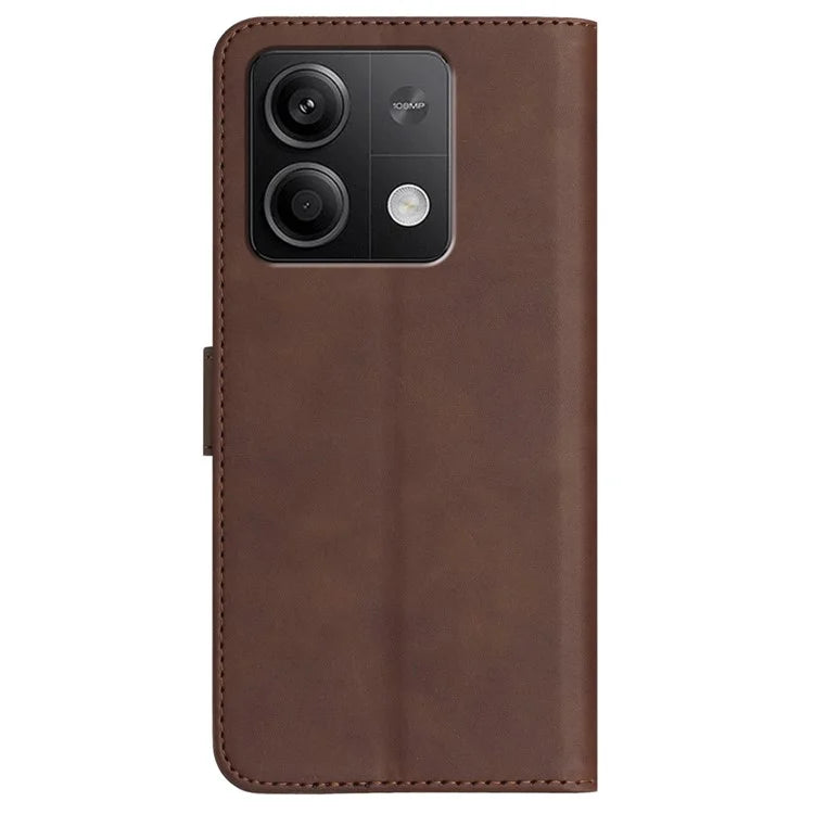 YX003 For Xiaomi Redmi Note 13 5G Leather Case Wallet Stand Full Protection Imprinted Phone Case