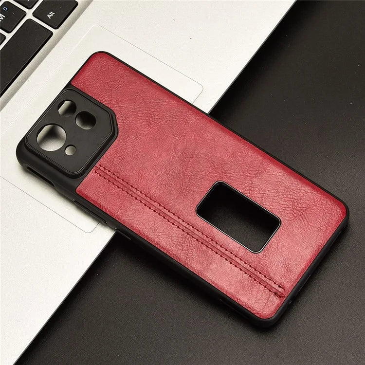 For Asus ROG Phone 8 5G / Phone 8 Pro 5G Case Stitching Line Cowhide Texture Anti-scratch Phone Cover