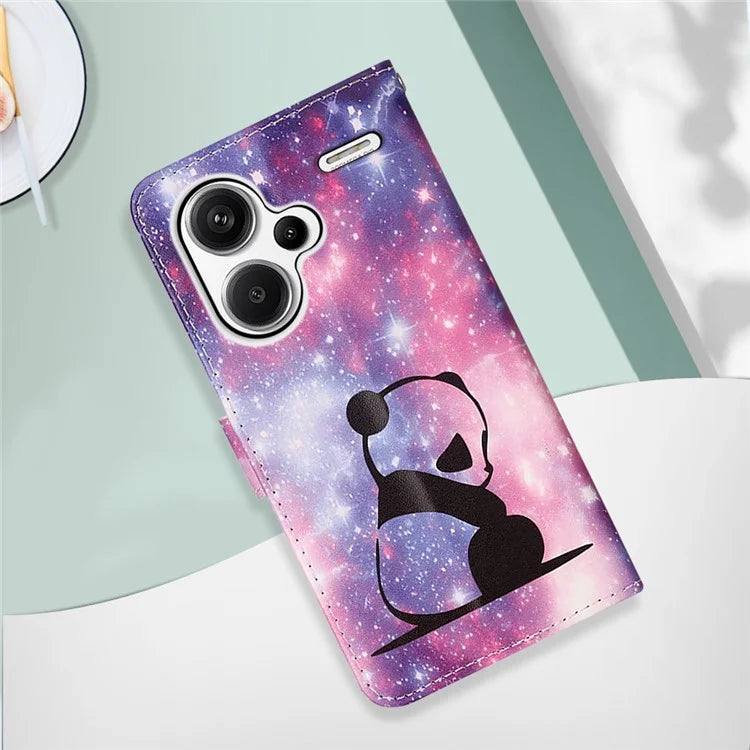 YB Pattern Printing Leather Series-4 for Xiaomi Redmi Note 13 Pro+ 5G Case Wallet Leather Phone Cover