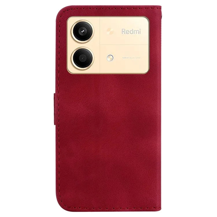 For Xiaomi Redmi Note 13R Pro 5G Case 7-Shape Pattern Wallet Phone Protector with Hand Strap
