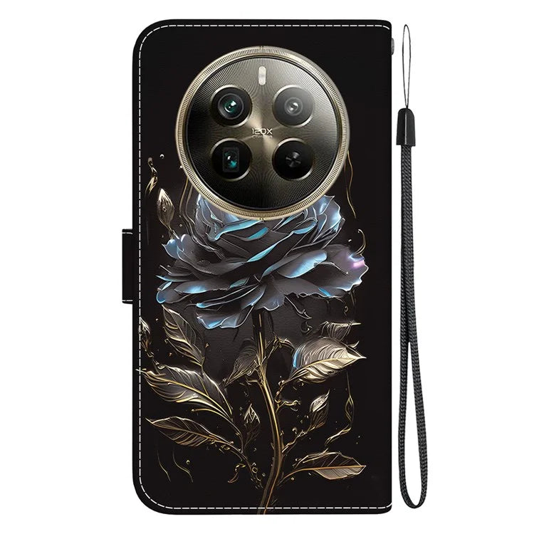For Realme 12 Pro 5G / 12 Pro+ 5G Case Printed Pattern Wallet Leather Phone Cover