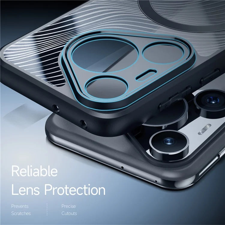 DUX DUCIS Aimo Series for Huawei P70 Pro Black Phone Case PC+TPU Cover Compatible with MagSafe (REACH Certification)