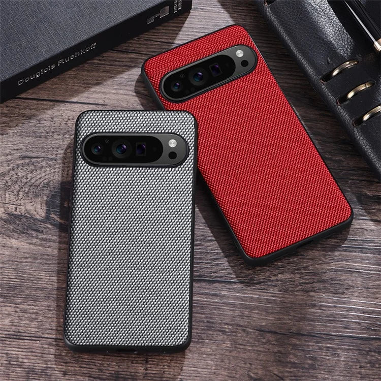 For Google Pixel 9 Case Scratch-proof Nylon Coated TPU Back Phone Cover