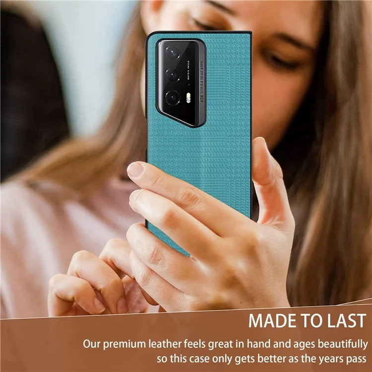 VILI TH Series for Honor Magic V2 RSR Porsche Design Cover PU Leather Coated PC+TPU Anti-fall Back Case