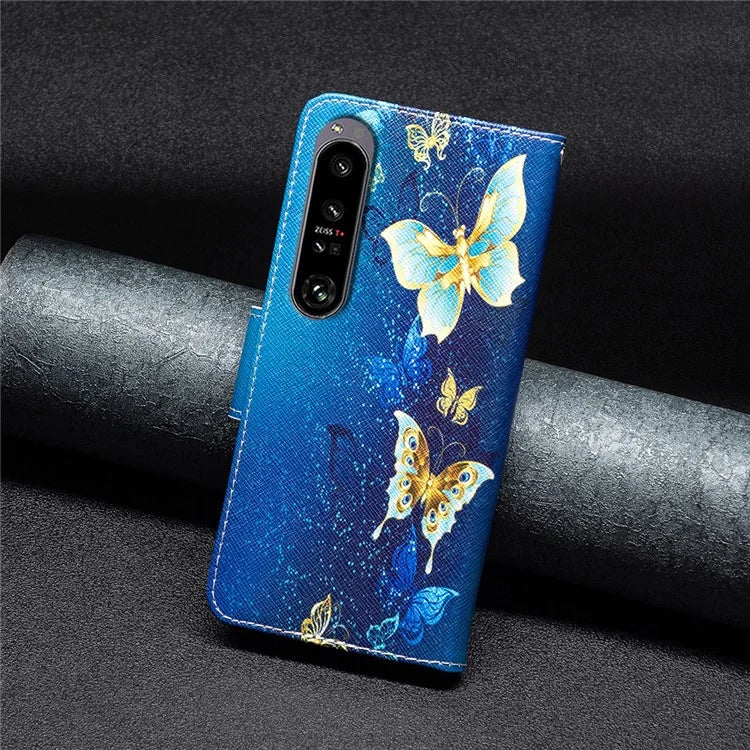 For Sony Xperia 1 VI Cell Phone Cases Leather Pattern Printing Flip Stand Cover