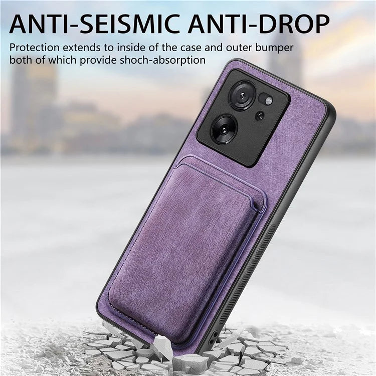 D12 For Xiaomi 13T / 13T Pro / Redmi K60 Ultra Case Magnetic Detachable Retro Leather Back Cover