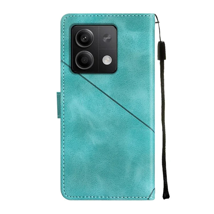 PT005 YB Imprinting Series-6 For Xiaomi Redmi Note 13 5G Case Wallet Skin-touch Leather Cover