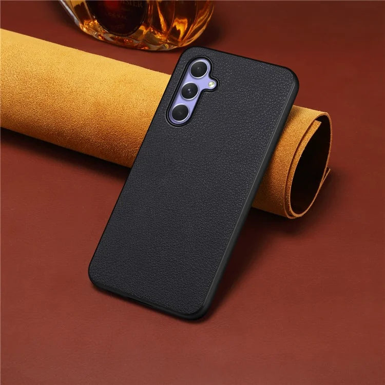 Calf Texture Case for Samsung Galaxy A54 5G Shell PU+TPU+PC Anti-drop Phone Cover