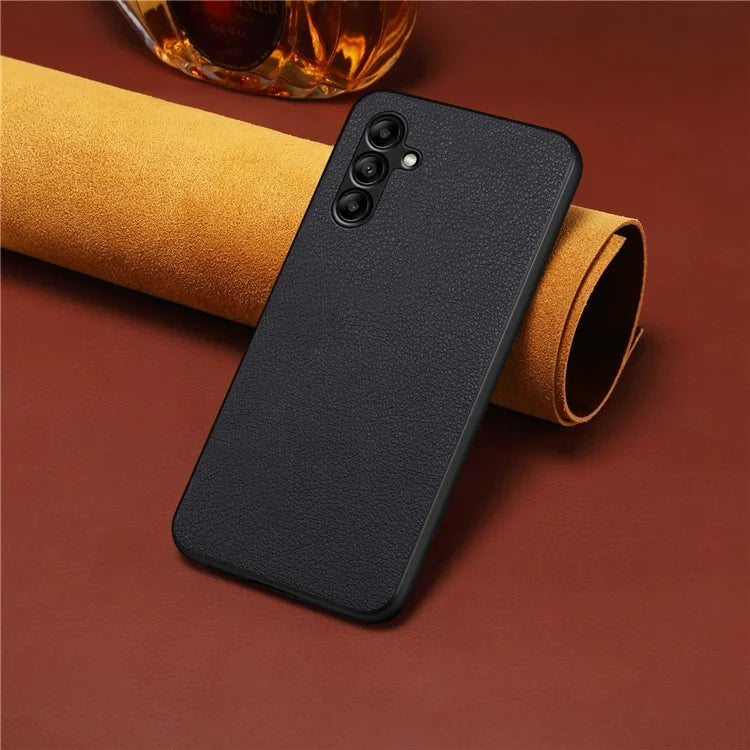 For Samsung Galaxy A05s 4G Case Anti-Drop Calf Texture Leather Coating Back Cover