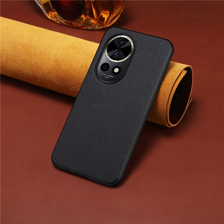 For Huawei nova 12 Pro 5G Case Shock Absorbing Calf Texture Phone Protective Cover