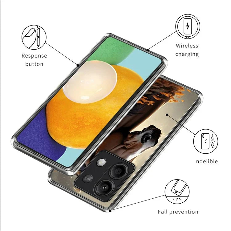 For Xiaomi Redmi Note 13 5G Case Pattern Printing Soft TPU Protective Phone Cover