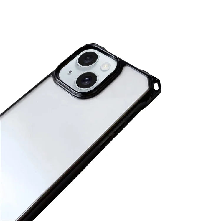 For iPhone 13 Case Reinforced Corner Drop Protection TPU Phone Cover with Thin Lanyard
