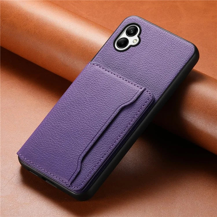 For Samsung Galaxy A05 4G Case Leather Magnetic Card Holder Slots Back Cover