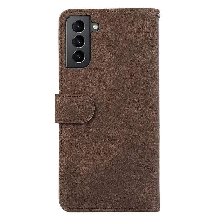 ABEEL For Samsung Galaxy S21 5G / S21 4G Wallet Case Color Matching RFID Blocking Leather Phone Cover