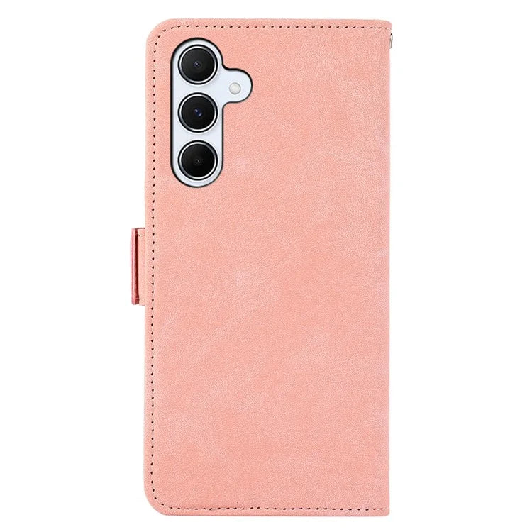 ABEEL For Samsung Galaxy A35 5G Case PU Leather Dual Magnetic Clasp RFID Blocking Phone Cover