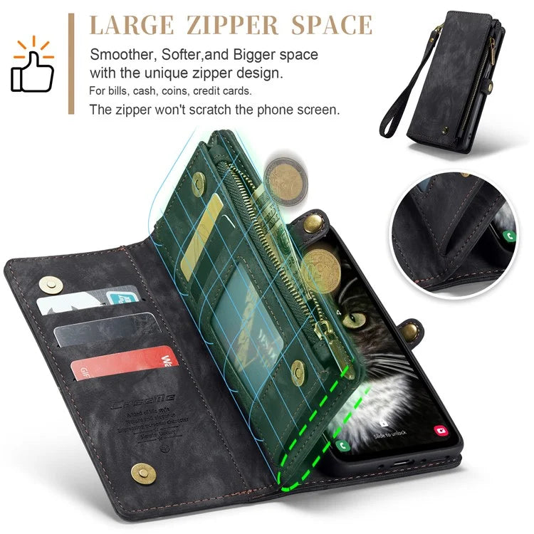 CASEME 008 Series for Samsung Galaxy A35 5G Leather Case Magnetic Detachable Phone Cover