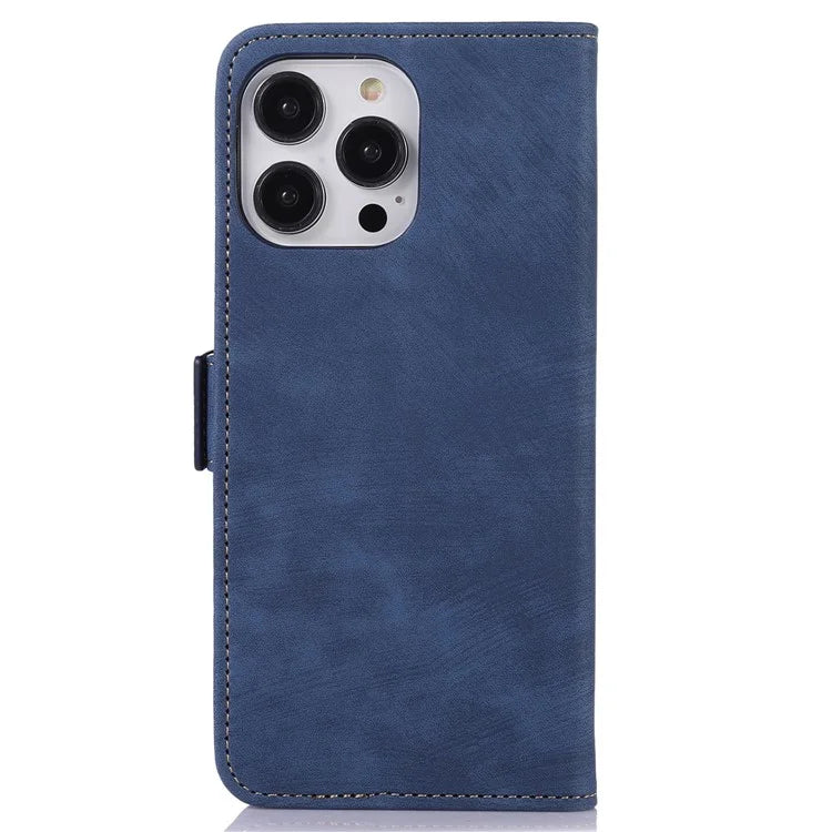 ABEEL For iPhone 13 Pro Phone Case Retro Texture PU Leather Wallet Phone Protective Cover