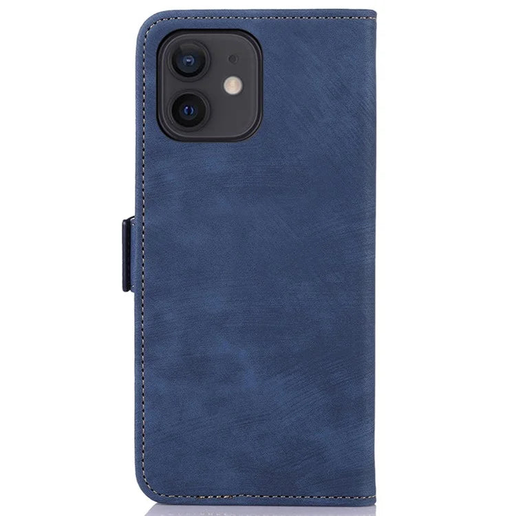 ABEEL For iPhone 12 / 12 Pro Phone Case Retro PU Leather Wallet Phone Protective Cover