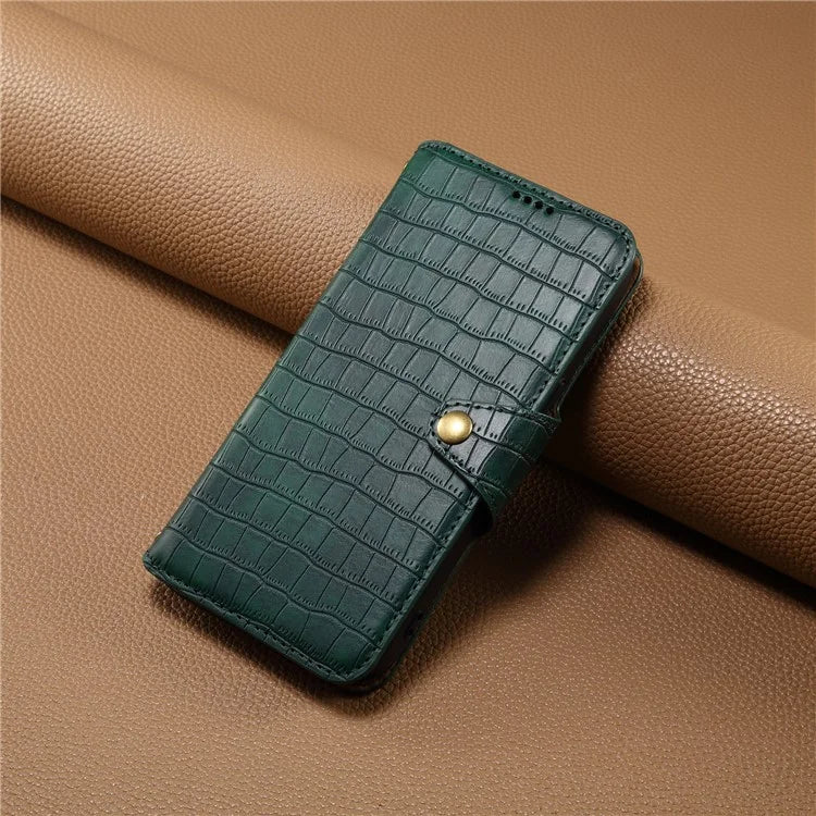 For Samsung Galaxy A05s 4G Wallet Phone Case Crocodile Texture Leather Folio Flip Cover