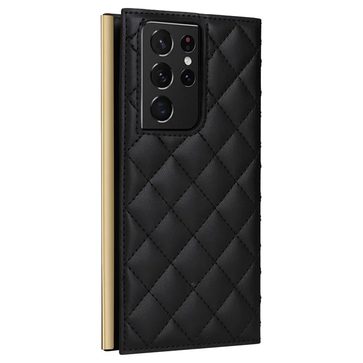 For Samsung Galaxy S21 Ultra 5G Case Suction Cup Wallet Phone Cover with Crossbody Strap