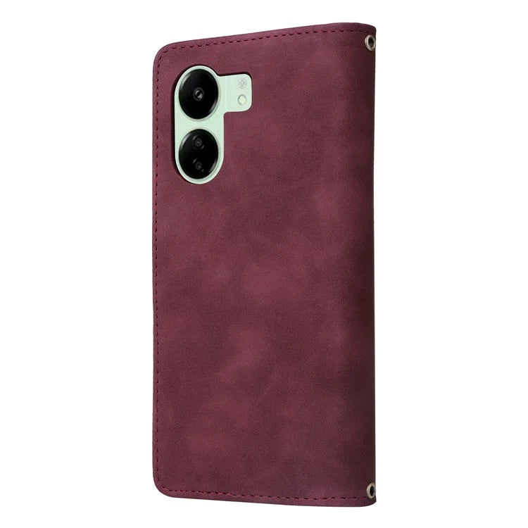 For Xiaomi Poco C65 4G / Redmi 13C 4G / 5G Cell Phone Case Multiple Card Slots Leather Protection Cover