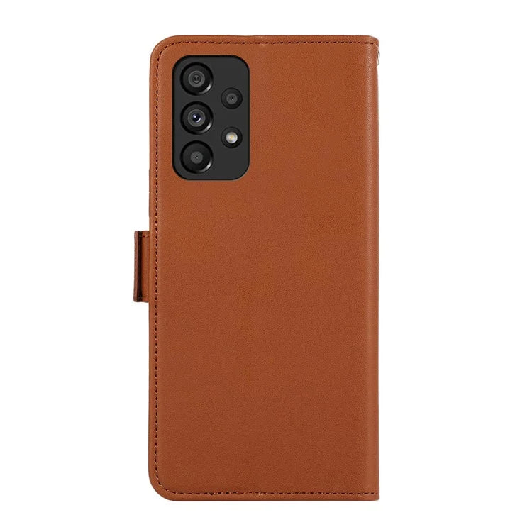 ABEEL For Samsung Galaxy A53 5G Magnetic Phone Case RFID Blocking PU Leather Stand Cover