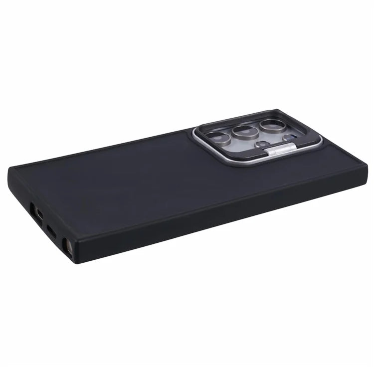 QH Series for Samsung Galaxy S24 Ultra Kickstand Case Silicone Cover Big Lens Hole
