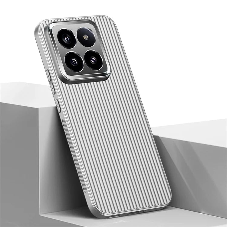 For Xiaomi 14 Pro Phone Case PC+TPU Anti-Scratch Metal Lens Frame Protective Cover